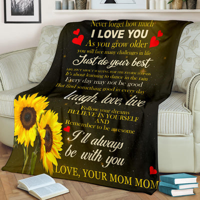 TO MY GRANDSONS - I'LL ALWAYS BE WITH YOU - PREMIUM BLANKET