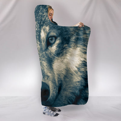 Wolf Head Hooded Blanket