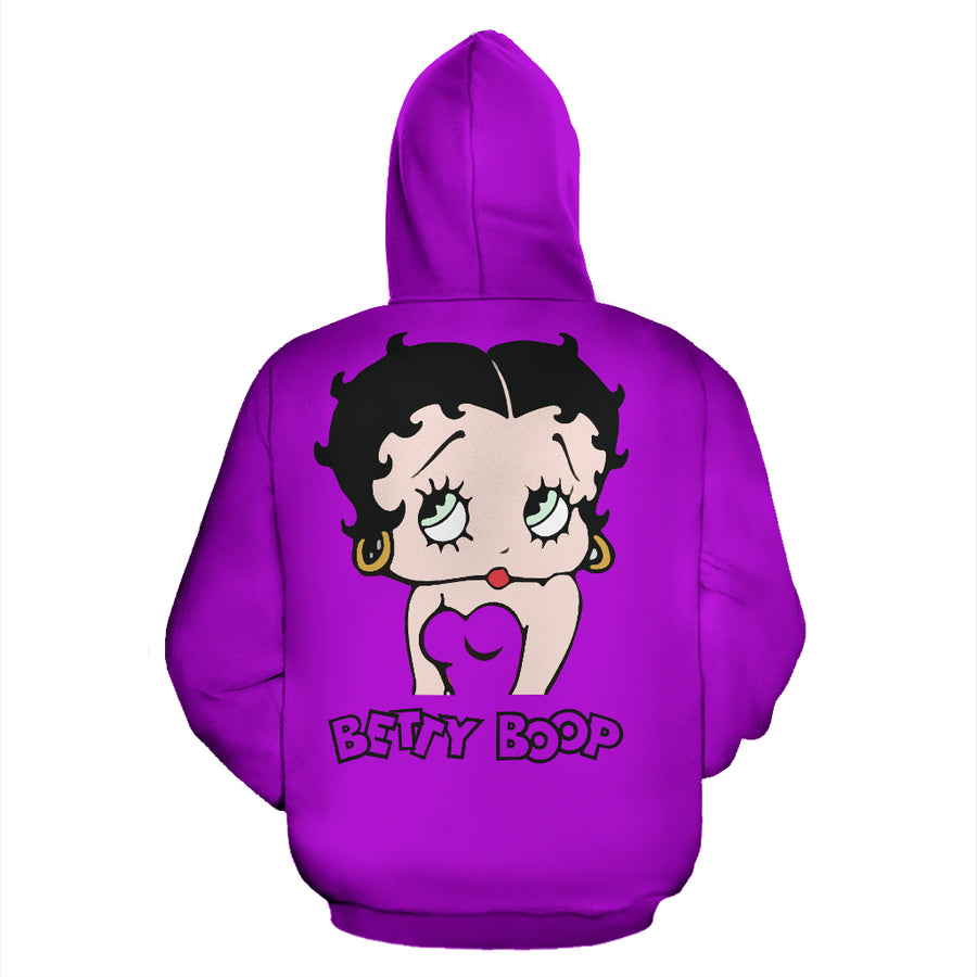 Purple Betty Boop - Zip-Up Hoodie