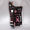 Breast Cancer Awareness Hooded Blanket