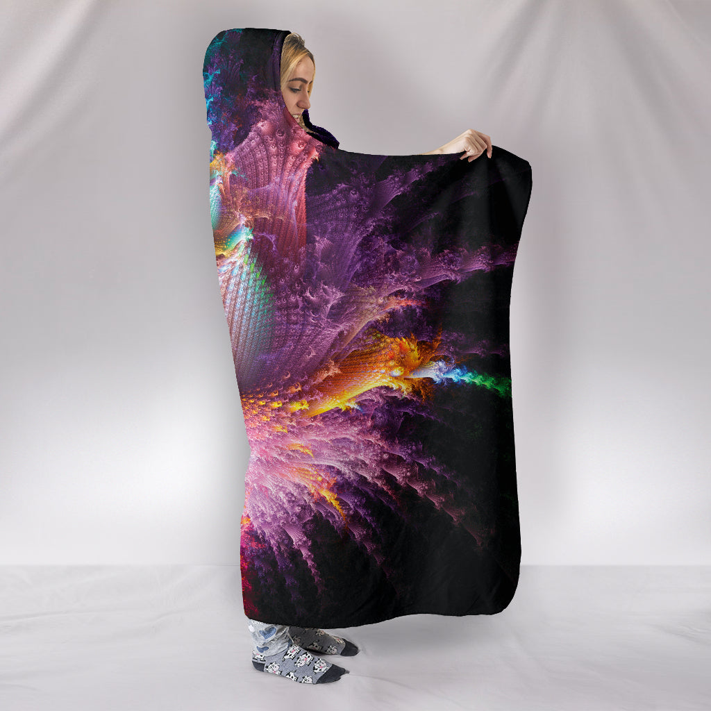 Psychedelic discount hooded blanket