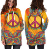 Hippie Peace Hoodie Dress