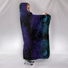 Purple Yin Yang Lotus - Hooded Blanket