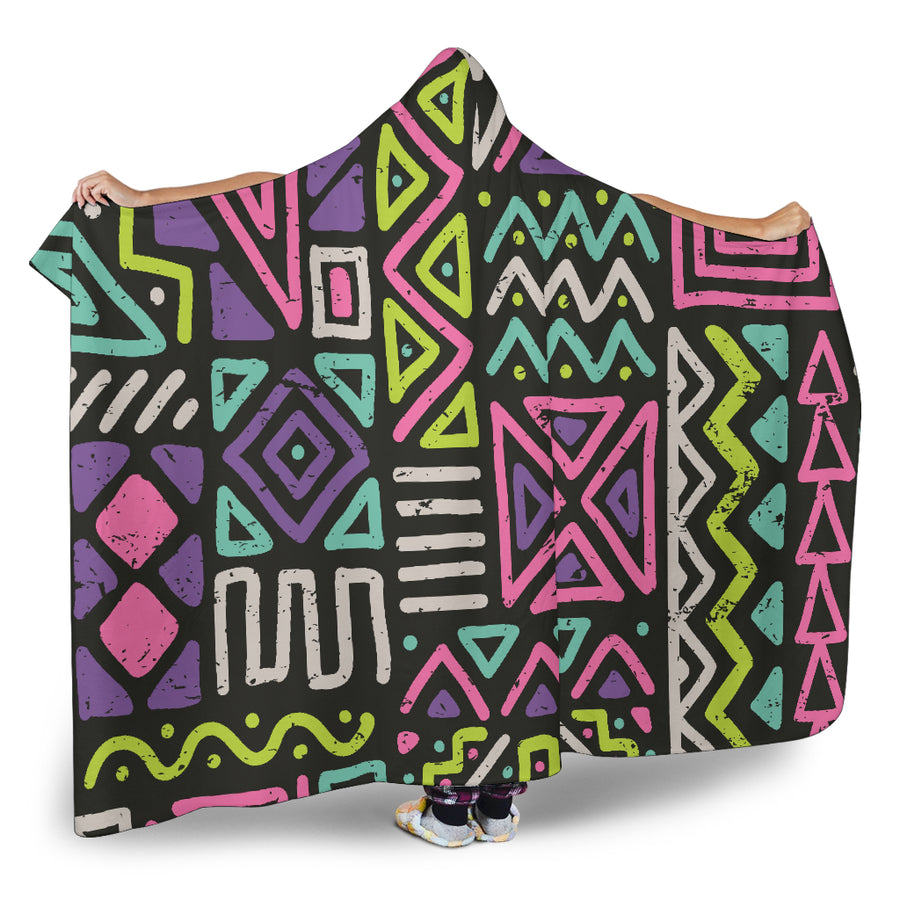 Neon Crazy - Hooded Blanket