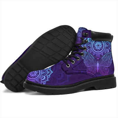 Purple Butterfly - All-Season Boots