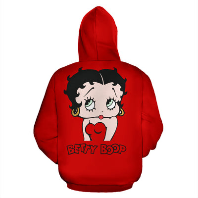 Red Betty Boop - Zip-Up Hoodie