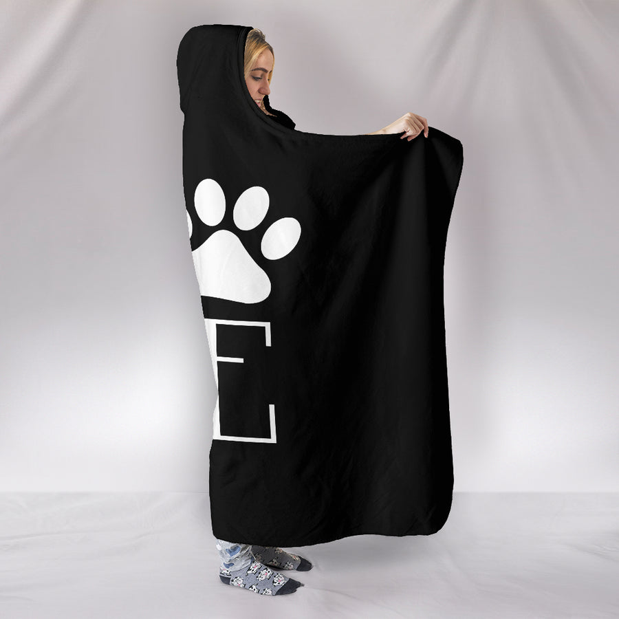 Love Dogs Hooded Blanket