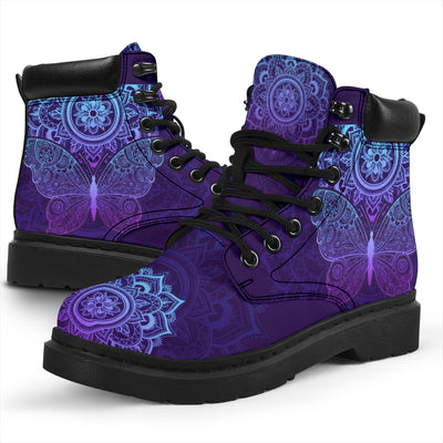 Purple Butterfly - All-Season Boots