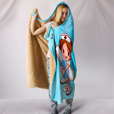Funny Nurse - Hooded Blanket