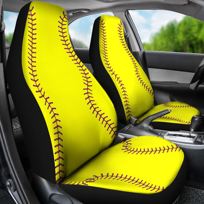 Softball - Car Seat Covers - (Set of 2)