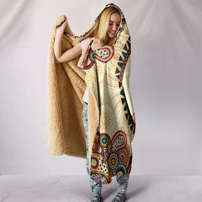 Peace and Mandala - Hooded Blanket