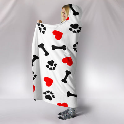 Dog Love Hooded Blanket