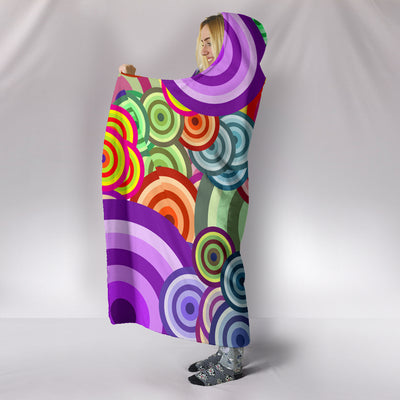 Retro Bright - Hooded Blanket
