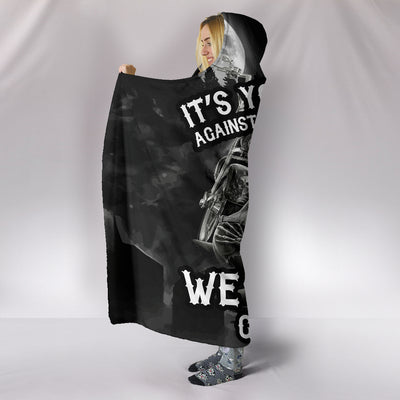 You and Me - Black & White - Hooded Blanket