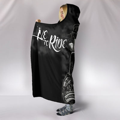 Live to Ride - Ride to Live - Hooded Blanket