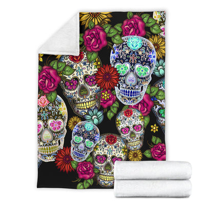 Sugar Skull - Premium Blanket