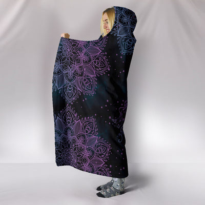 Purple Sun Moon - Hooded Blanket