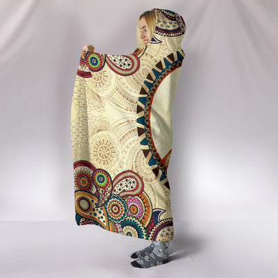 Peace and Mandala - Hooded Blanket