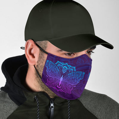 Purple Butterfly - Face Mask