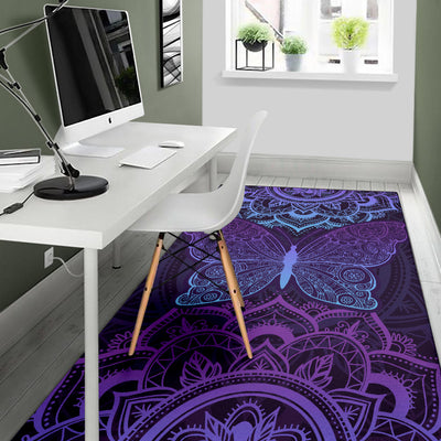 Purple Butterfly - Rug