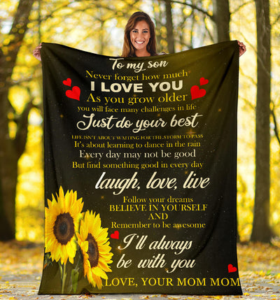 TO MY SON - I'LL ALWAYS BE WITH YOU - PREMIUM BLANKET
