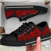 Red Skull Mandala - Low Tops