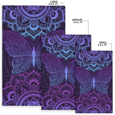 Purple Butterfly - Rug