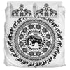 Elephant Mandala White - Bedding Set