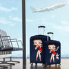 Navy Betty Boop - Luggage Covers