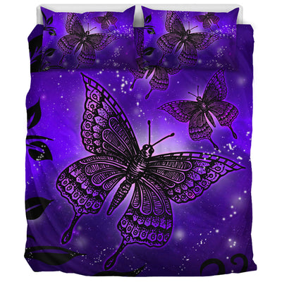 Magic Butterflies - Purple - Bedding Set