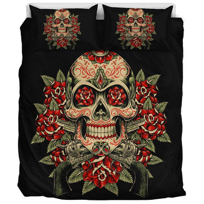 Skull and Roses - Bedding Set