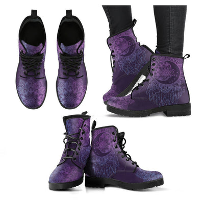 Purple Sun Moon Dream Catcher Boots