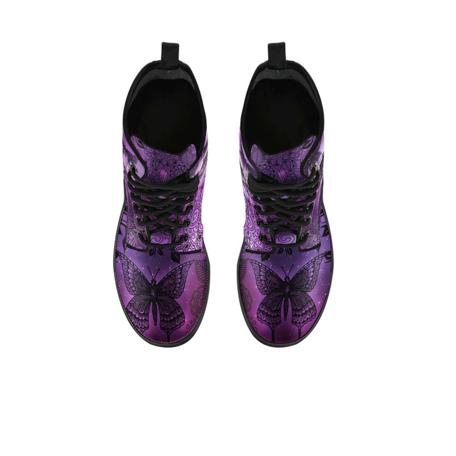 Magic Butterflies Purple Boots