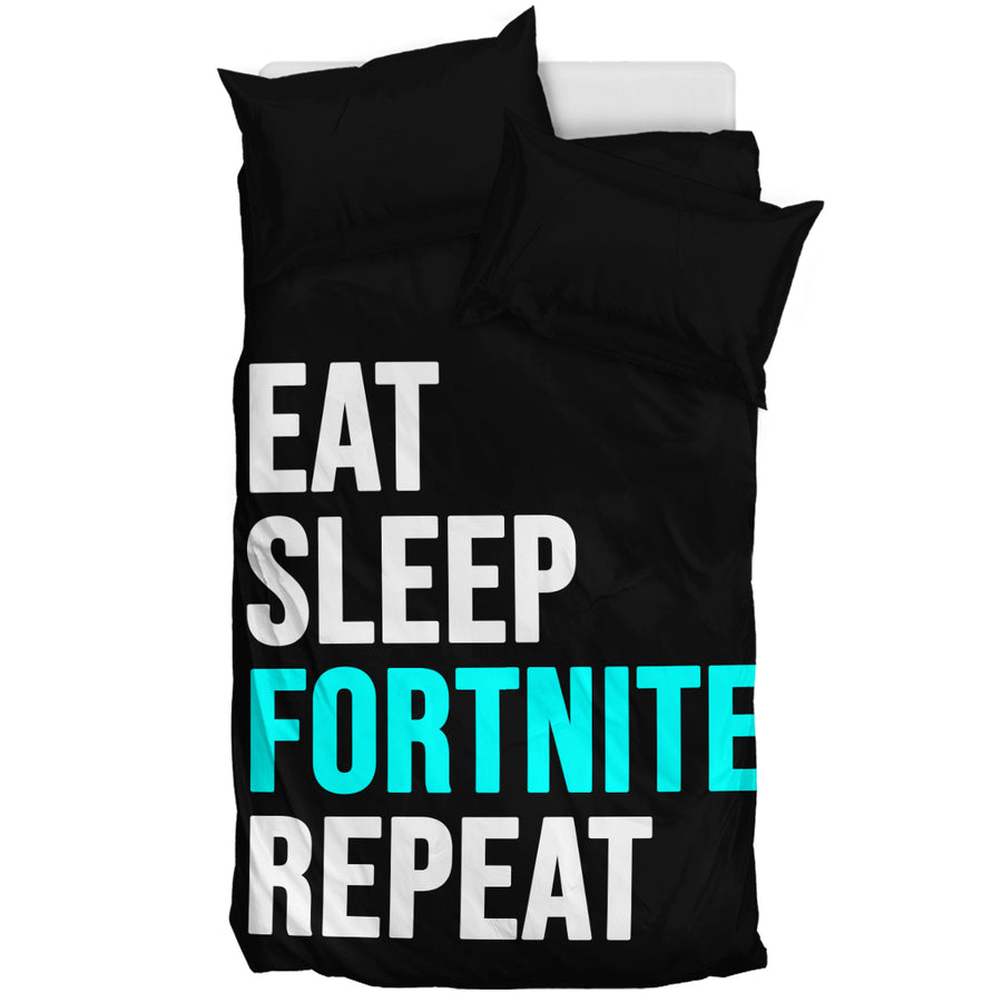 Eat Sleep Fortnite Bedding Set