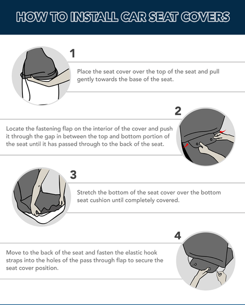 Breast Cancer Awareness Car Seat Covers Set of 2 Luvlavie